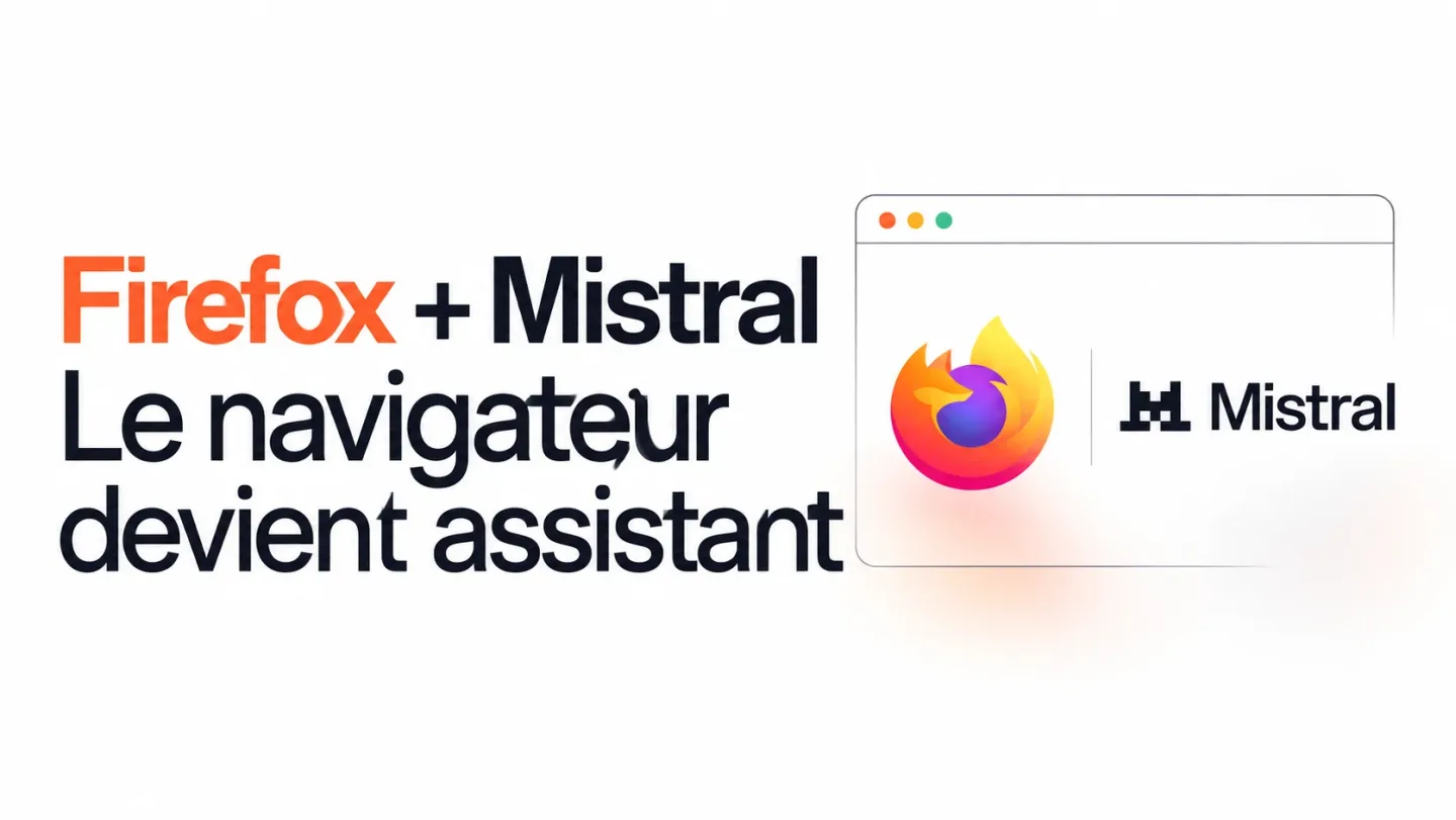 Firefox et Mistral : le navigateur devient assistant